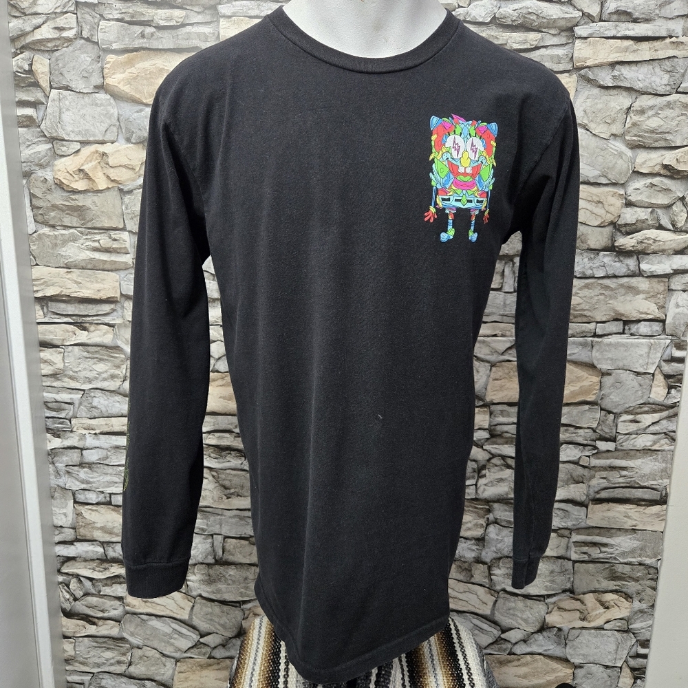 SpongeBob SquarePants Black and Yellow Long Sleeve Tee